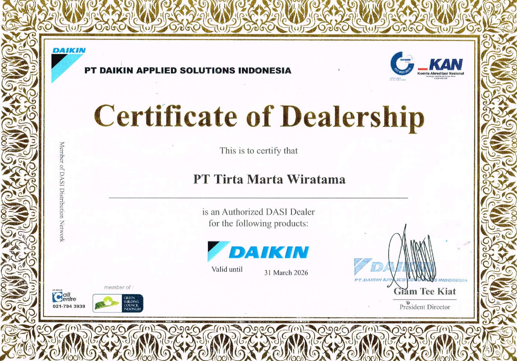 About Us distributor ac daikin