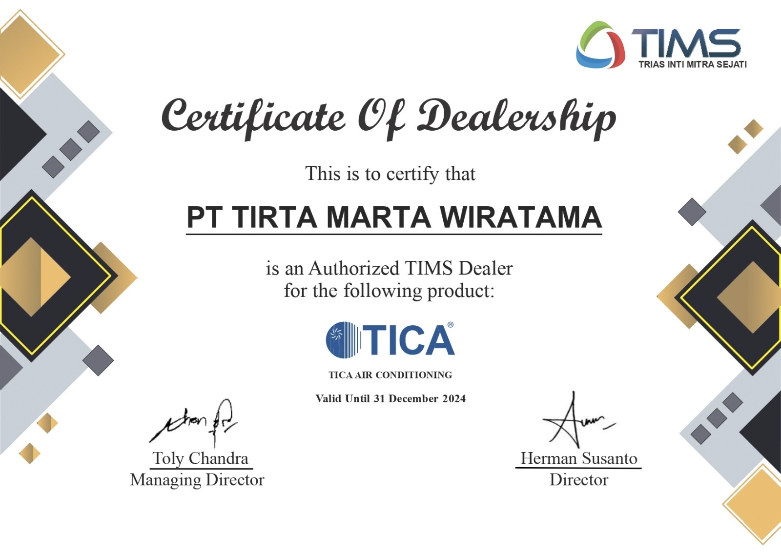 About Us distributor ac tica
